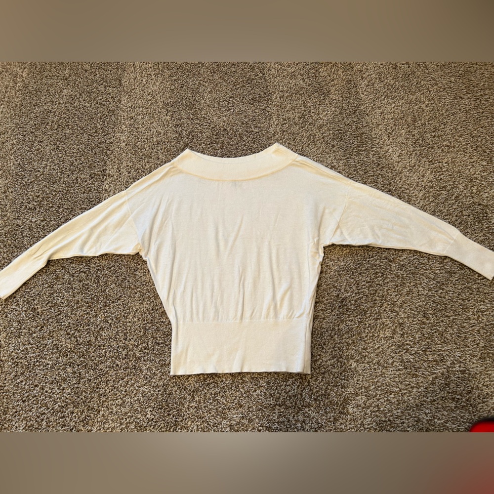 Express Cream Short Sleeve Women's Top